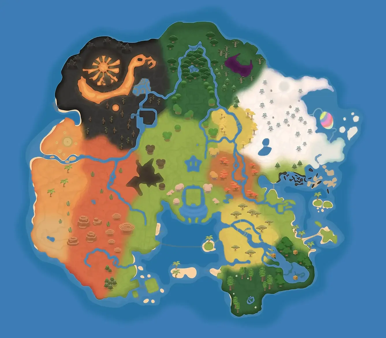 Mario Kart World Map